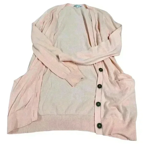 Madewell Women's Pink Long Sleeve Cardigan Sweater for Fall Size Small - Picture 2 of 6